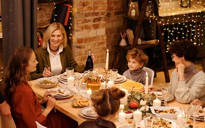 Großes Weihnachtsbuffet